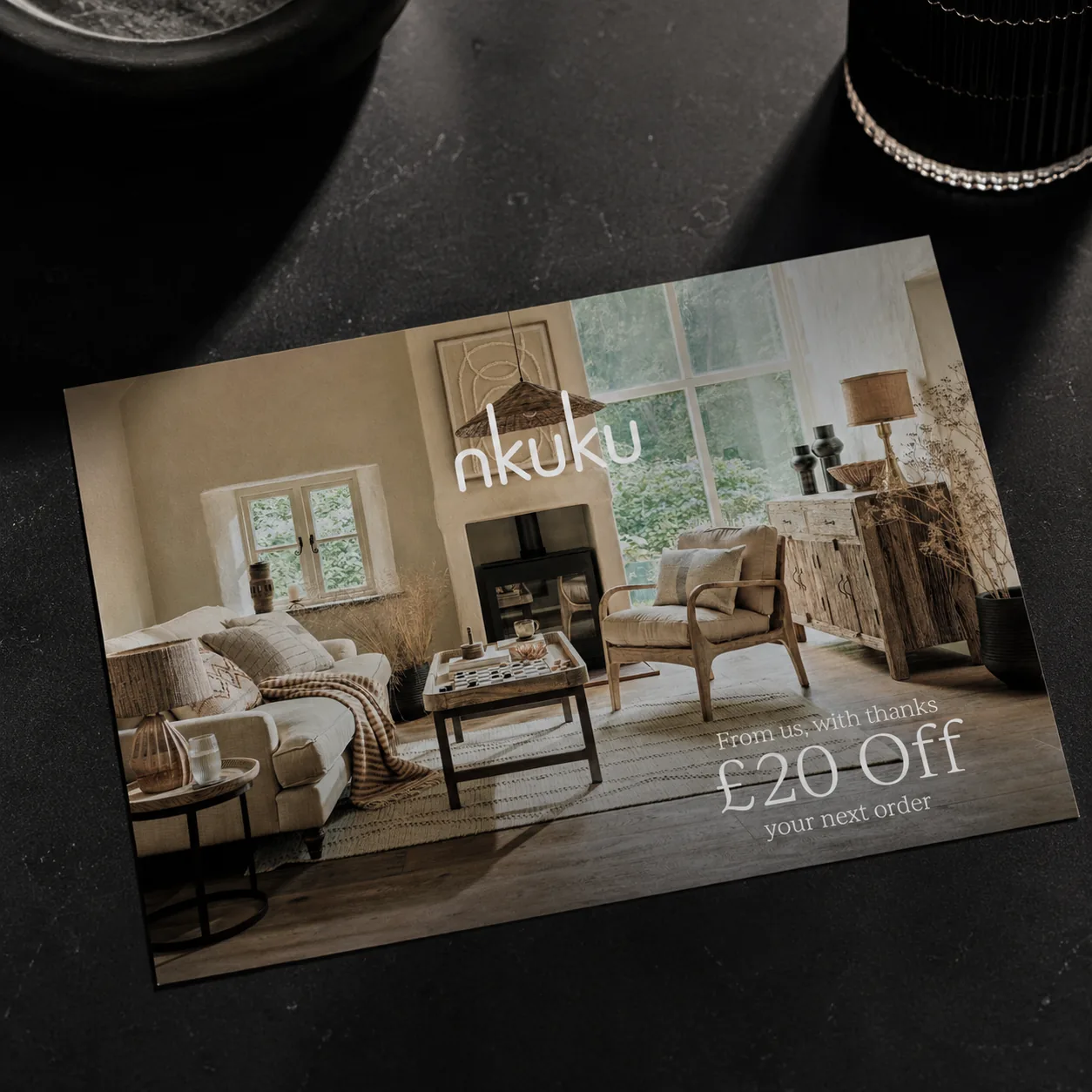 A selection of personalised Inkpact postcards showing varied imagery and content between recipients